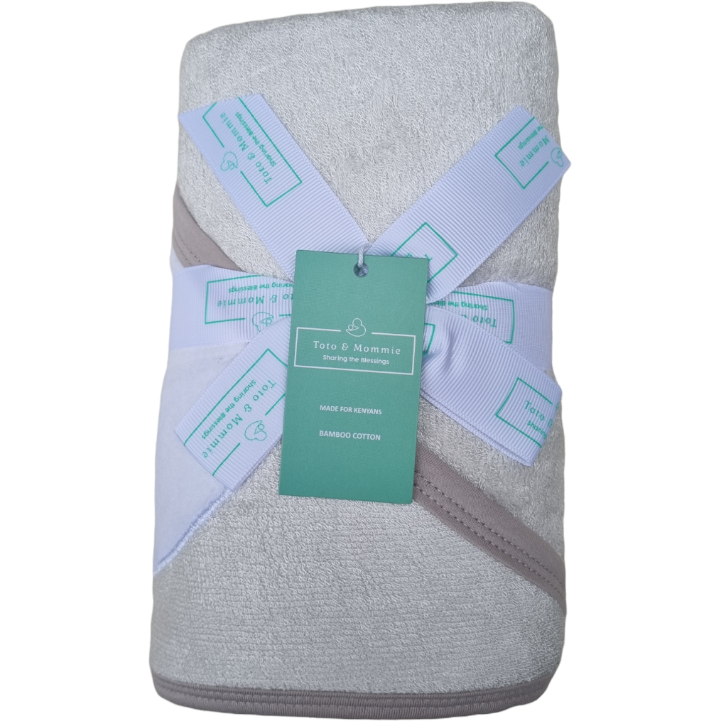 Toto & Mommie Peggy Bamboo Fibre Hooded Towel Age-Newborn & Above