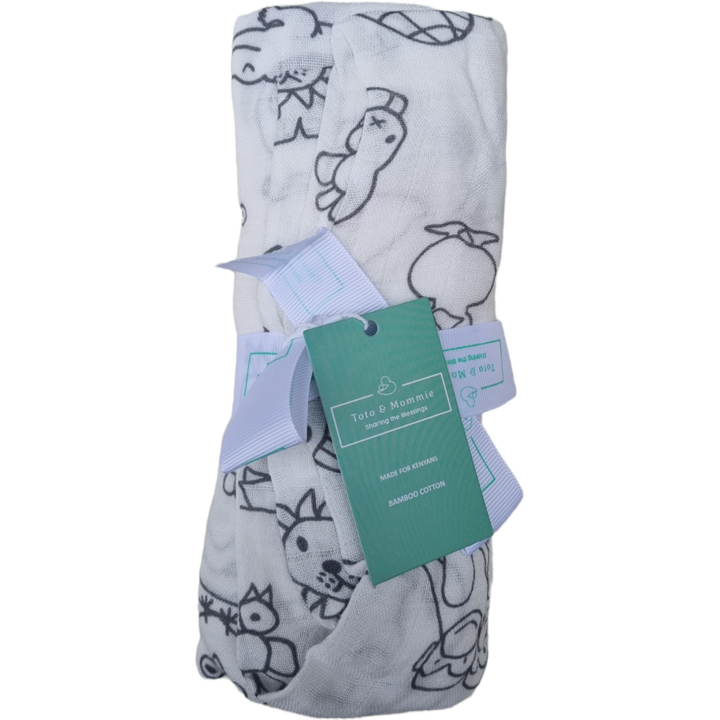 Toto & Mommie Zoo Bamboo Swaddle Age-Newborn & Above