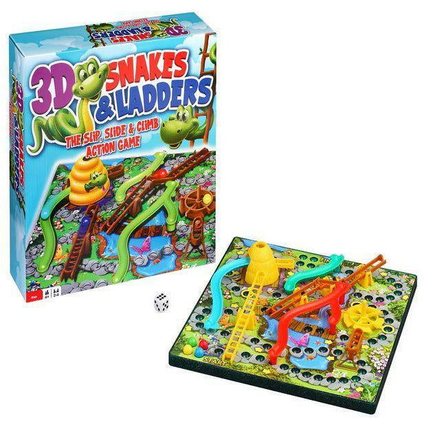 Toy School 3D Snakes & Ladders Age 3-5Y Unisex