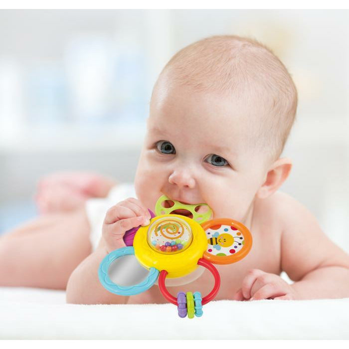 Toy School Daisy Spin Rattle N Teether Age 0Y+ Unisex