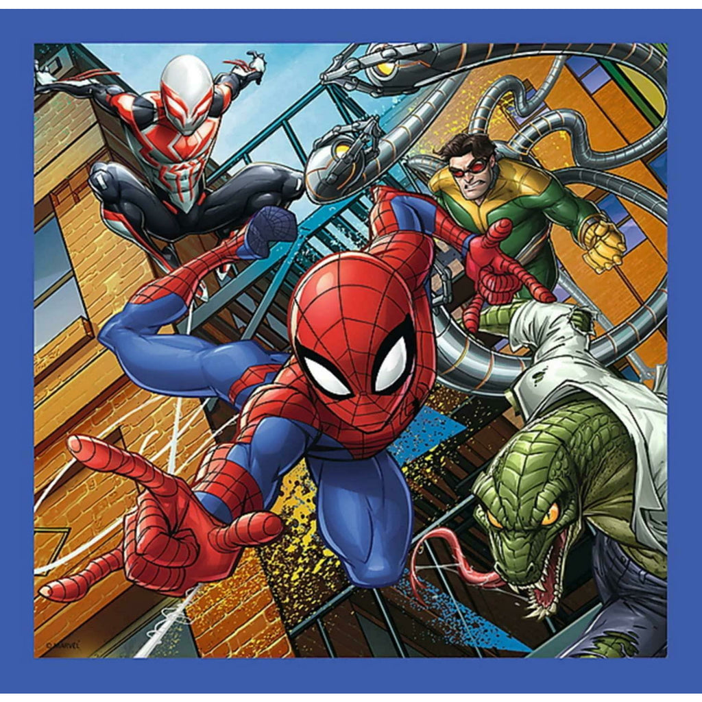 Trefl Puzzle 3 in 1 Marvel Spiderman Spider force (20,36,50 Pieces) Multicolor Age- 3 Years and Above