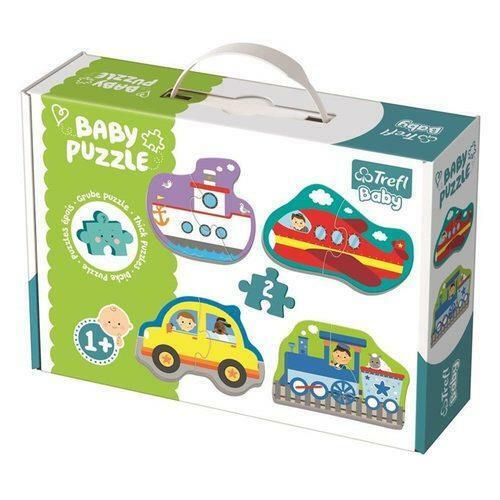 Trefl Puzzle 4 in 1 Baby Classic Transport Vehicles (2 Pieces) Multicolor Age- 1 Year and Above