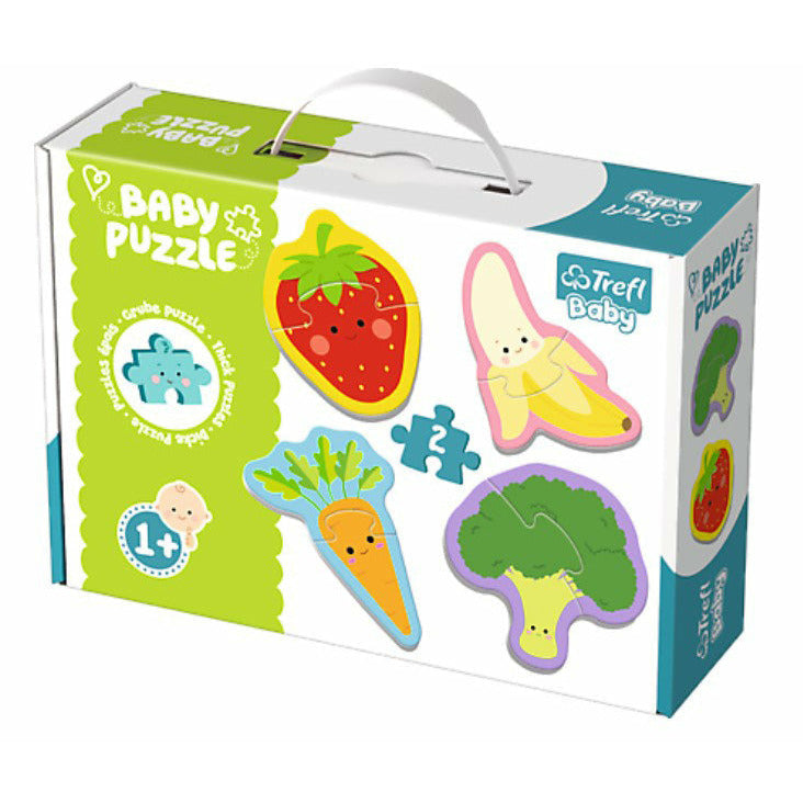 Trefl Puzzle 4 in 1 Baby Classic Vegetables and Fruits (2 Pieces) Multicolor Age- 1 Year and Above