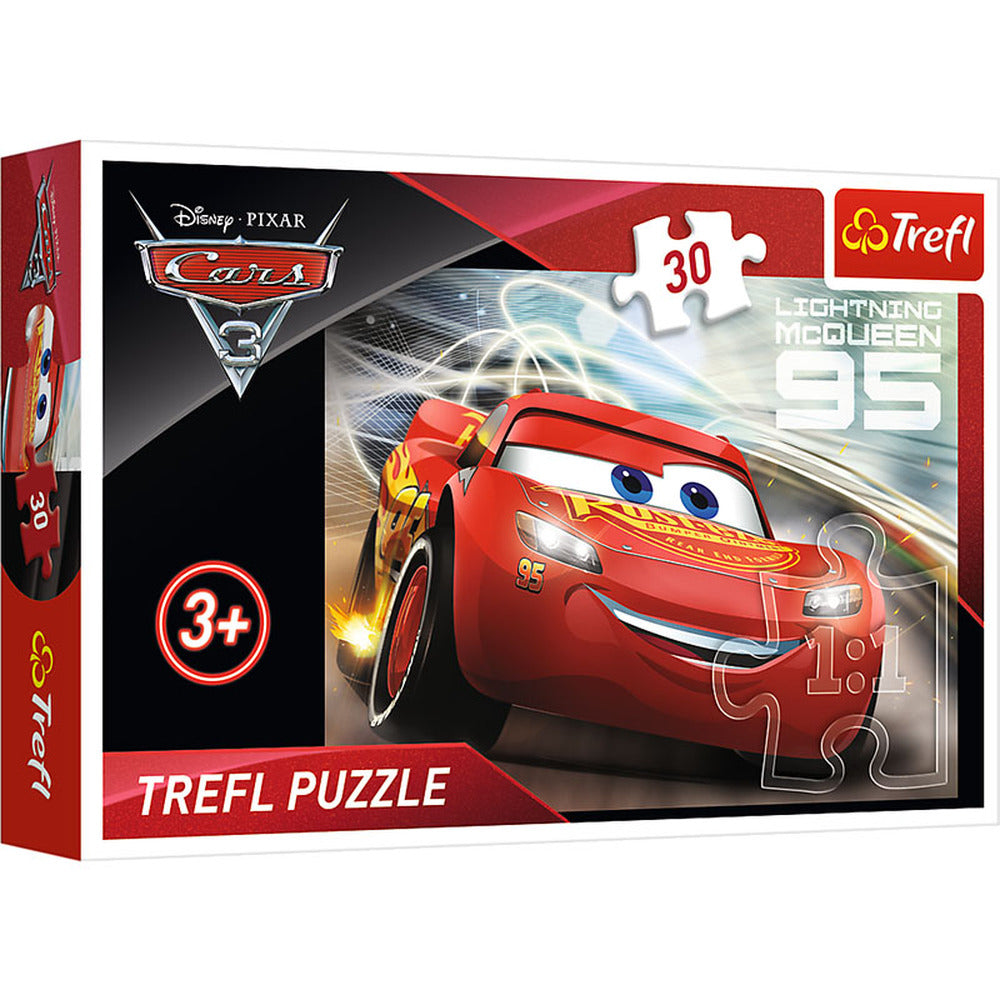 Trefl Puzzle Disney Cars 3 Lightning McQueen 30 Pieces Multicolor Age- 3 Years and Above