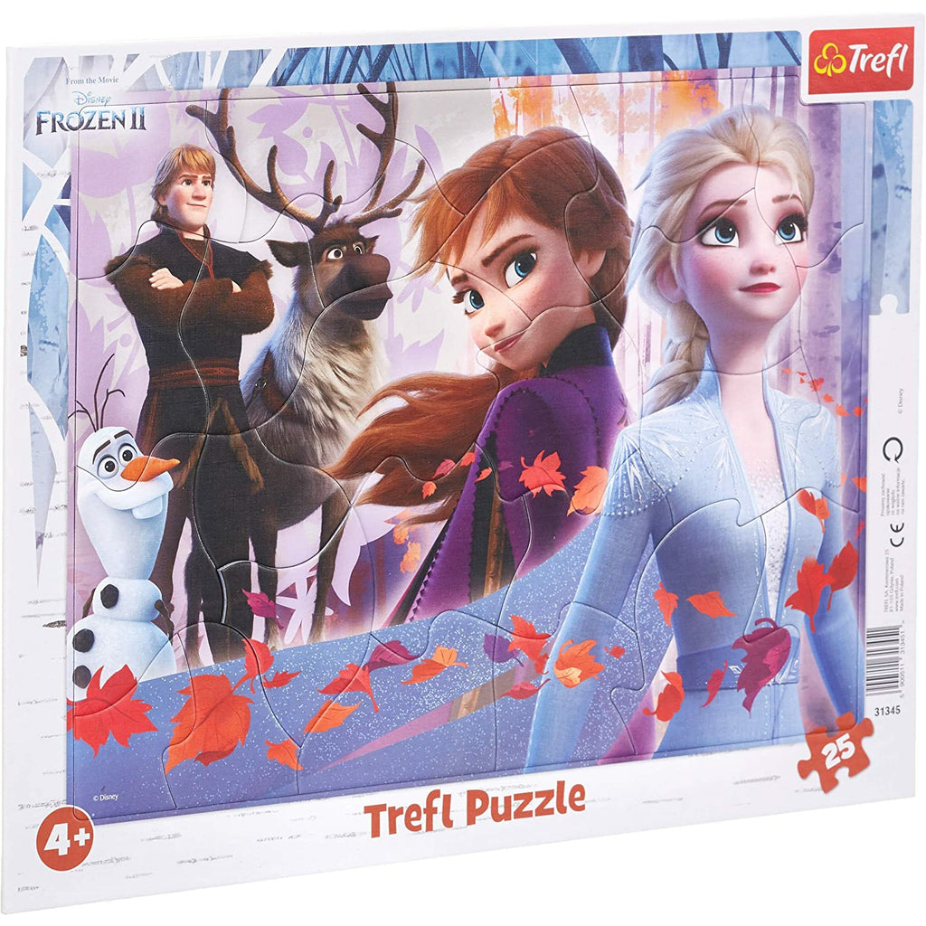 Trefl Puzzle Disney Frozen II Adventures in the Frozen Frame Shaped 25 Pieces Multicolor Age- 4 Years and Above