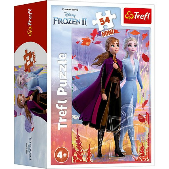 Trefl Puzzle Disney Frozen II In the world of Anna and Elsa 54 Mini Pieces Multicolor Age- 4 Years and Above