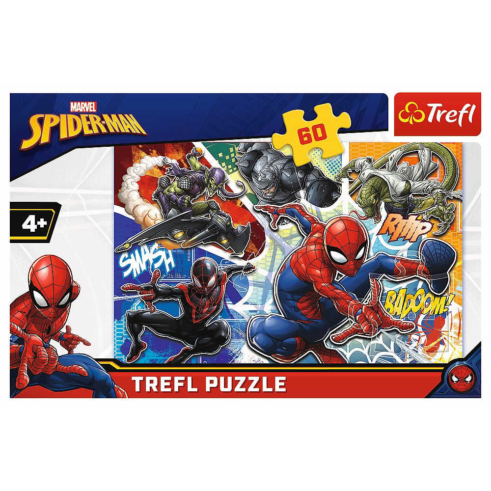 Trefl Puzzle Disney Marvel Brave Spider-Man 60 Pieces Multicolor Age- 4 Years and Above