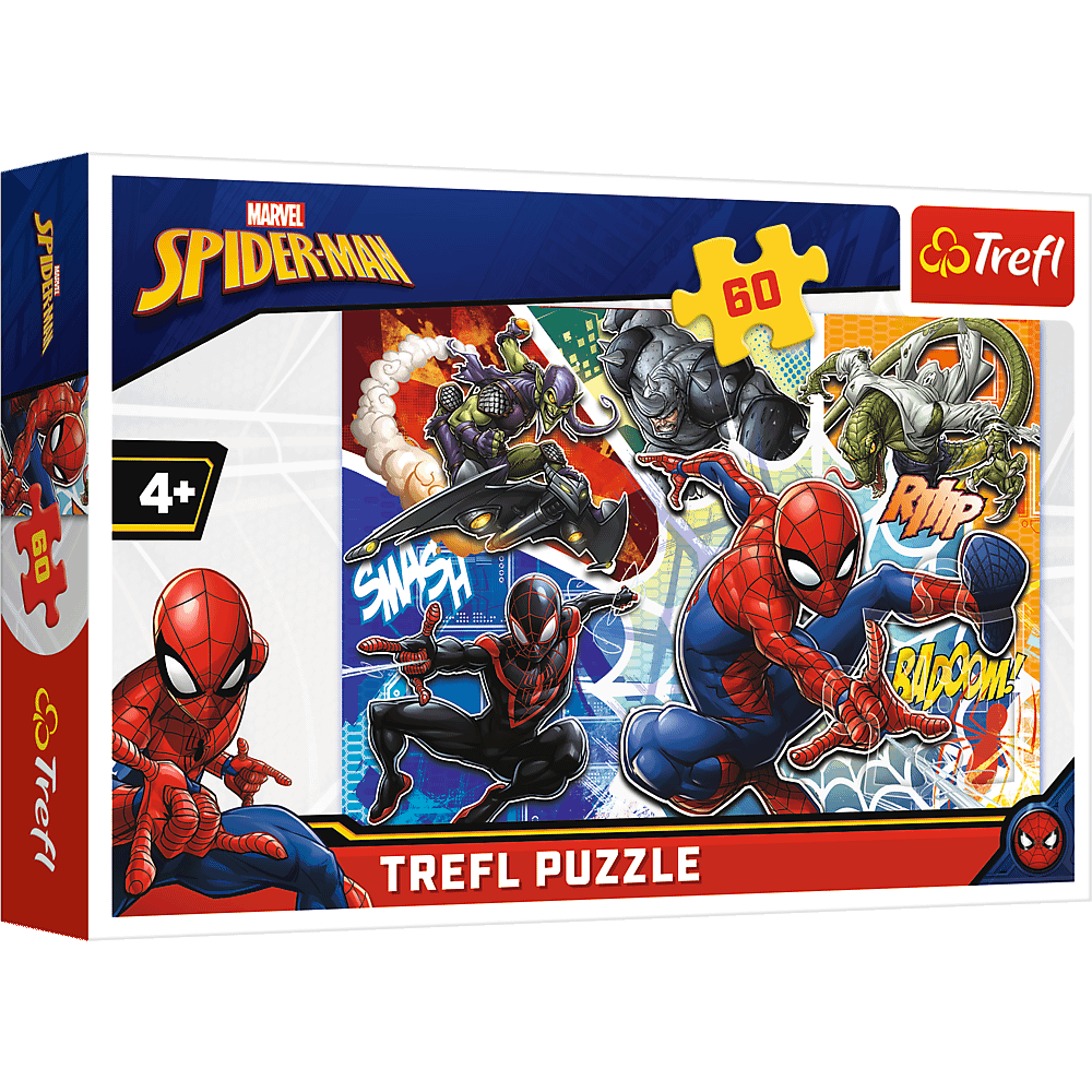 Trefl Puzzle Disney Marvel Brave Spider-Man 60 Pieces Multicolor Age- 4 Years and Above