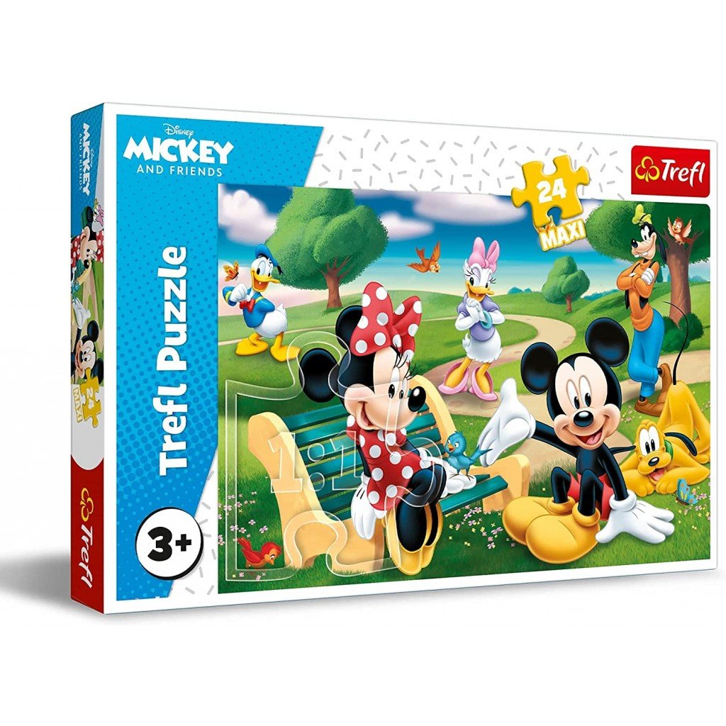 Trefl Puzzle Disney Mickey Mouse among Friends 24 Maxi Pieces Multicolor Age- 3 Years and Above