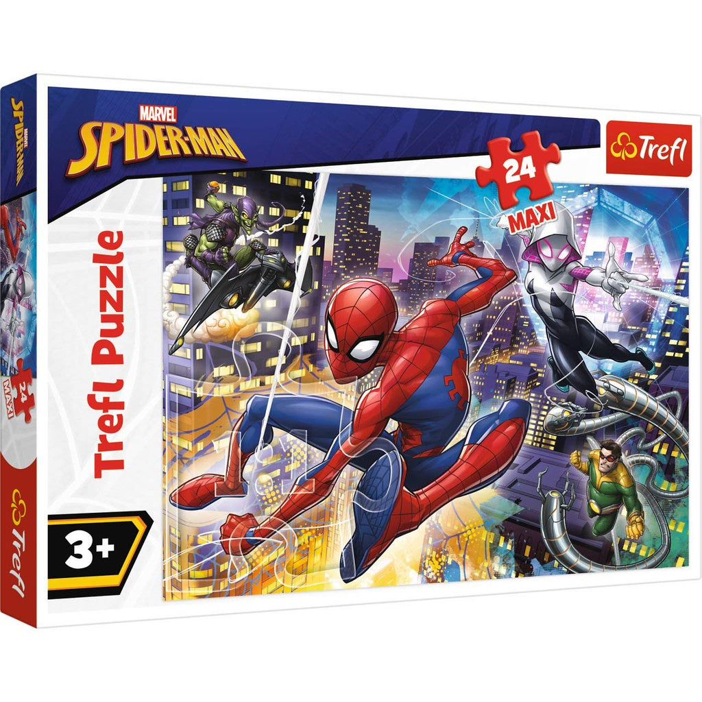 Trefl Puzzle Marvel Fearless Spider-Man 24 Maxi Pieces Age- 3 Years and Above