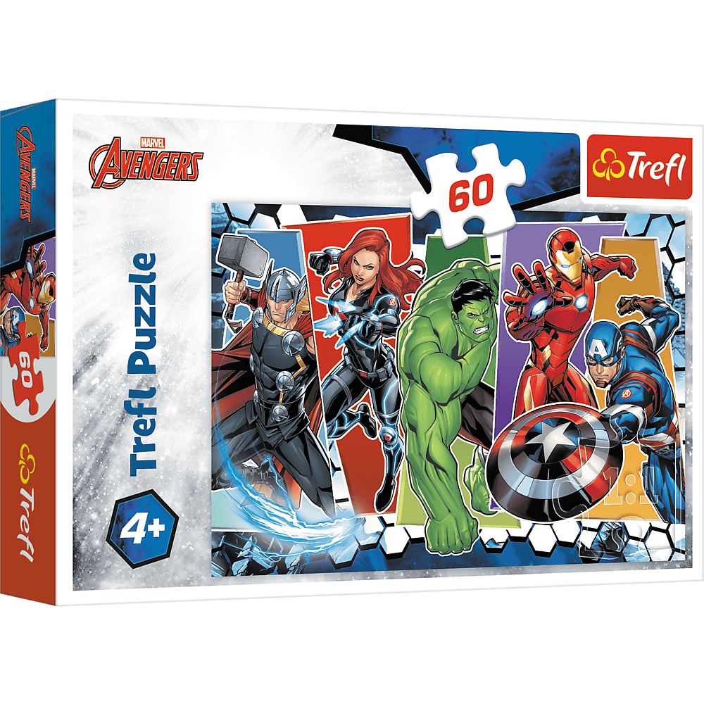 Trefl Puzzle Marvel The Avengers Invincible 60 Pieces Multicolor Age- 4 Years and Above