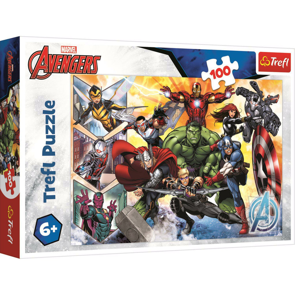 Trefl Puzzle Marvel The power of the Avengers 100 Pieces Multicolor Age- 6 Years and Above