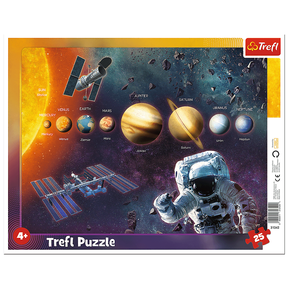Trefl Puzzle Solar system Frame Shaped 25 Pieces Multicolor Age- 4 Years and Above