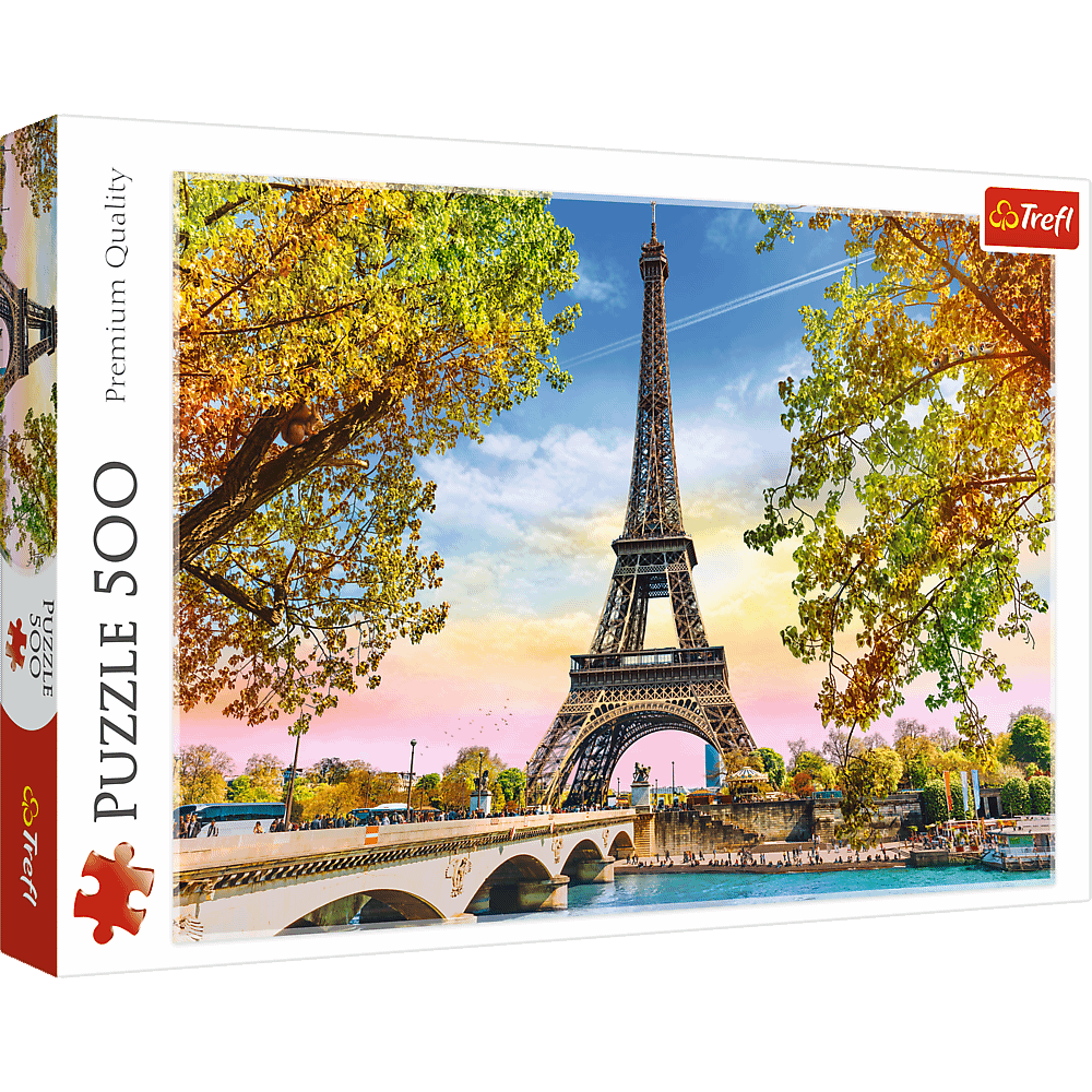Trefl Romantic Paris with Eiffel Tower 500 Pieces Jigsaw Puzzle Age- 14 Years & Above