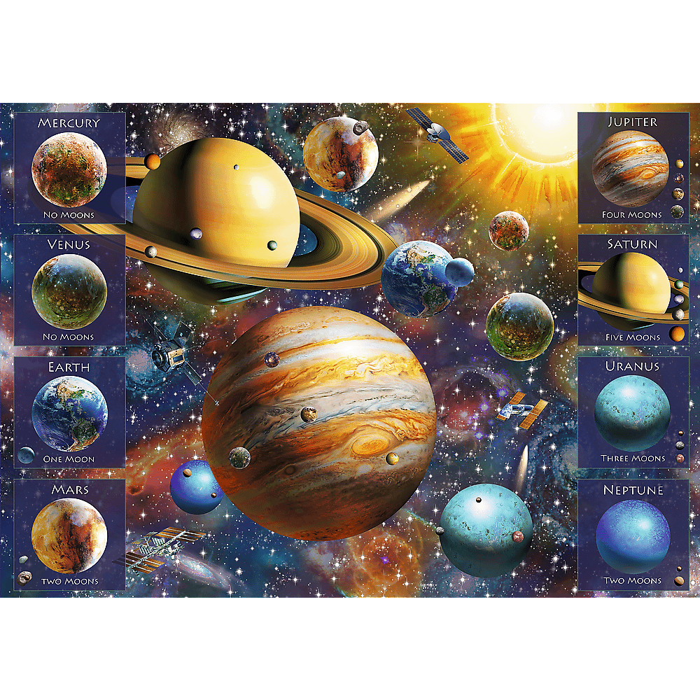 Trefl Solar System 1040 Pieces Spiral Puzzle Age- 14 Years & Above