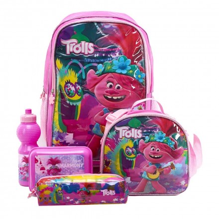 Trolls Ardently Love 18-Inch Trolley Set 5 In 1 Multicolor Age-3 Years & Above
