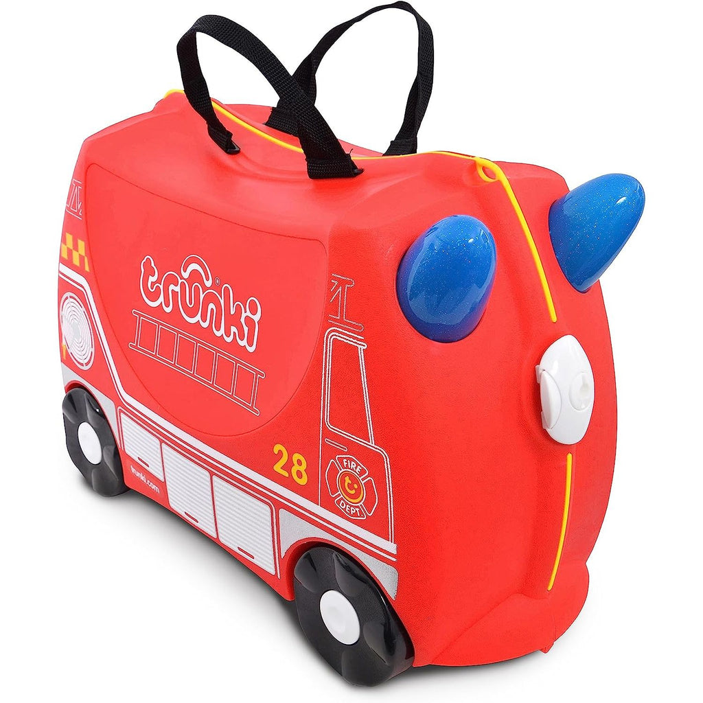 Trunki Fire Engine Frank 18 Litres Ride On Suitcase & Hand Luggage Red Age  3 Years & Above