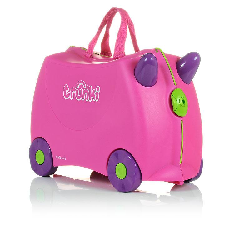 Trunki Ride-On Suitcase & Hand Luggag Trixie Pink  Age- 3 Years & Above