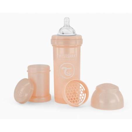 Twistshake Anti-Colic Baby Feeding Bottle 260ml Pearl Champagne Age- 2 Months& Above