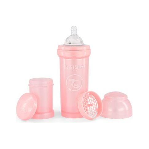 Twistshake Anti-Colic Baby Feeding Bottle 260ml Pearl Pink  Age- 2 Months& Above