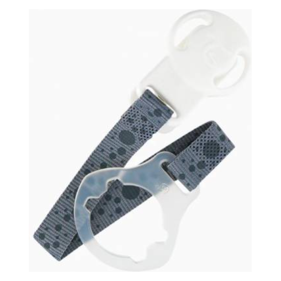 Twistshake  Pacifier Clip Grey Age- Newborn & Above