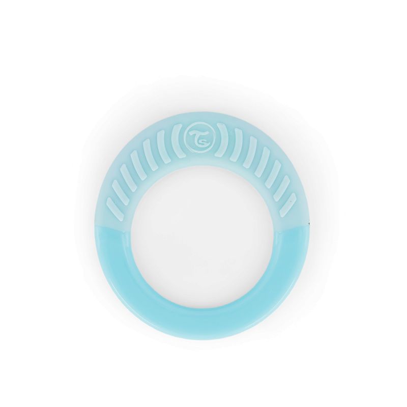 Twistshake Teething Ring with Relief Pastel Blue Age- 1 Month & ABove