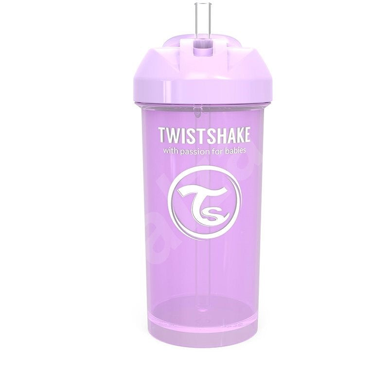 Twistshake Toddlers Straw Sipping Cup 360ml Pastel Purple Age- 6 Months & Above