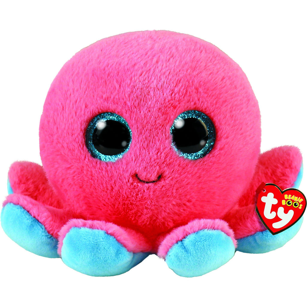Ty Beanie Boos Octopus Sheldon 6-Inch Regular Plush Toy Pink Age- Newborn & Above