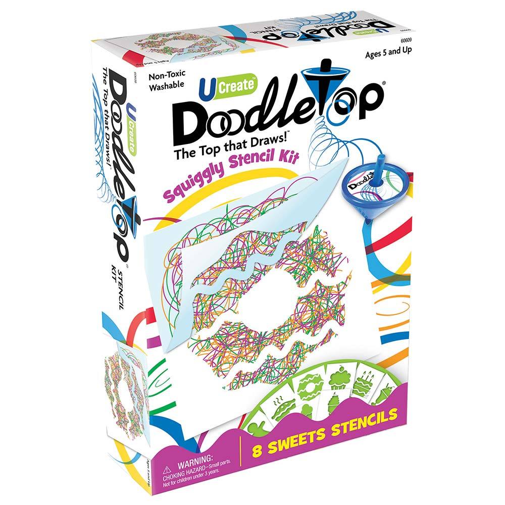 U-Create Doodletop 8 Sweets Stencils Age 5Y+ Unisex