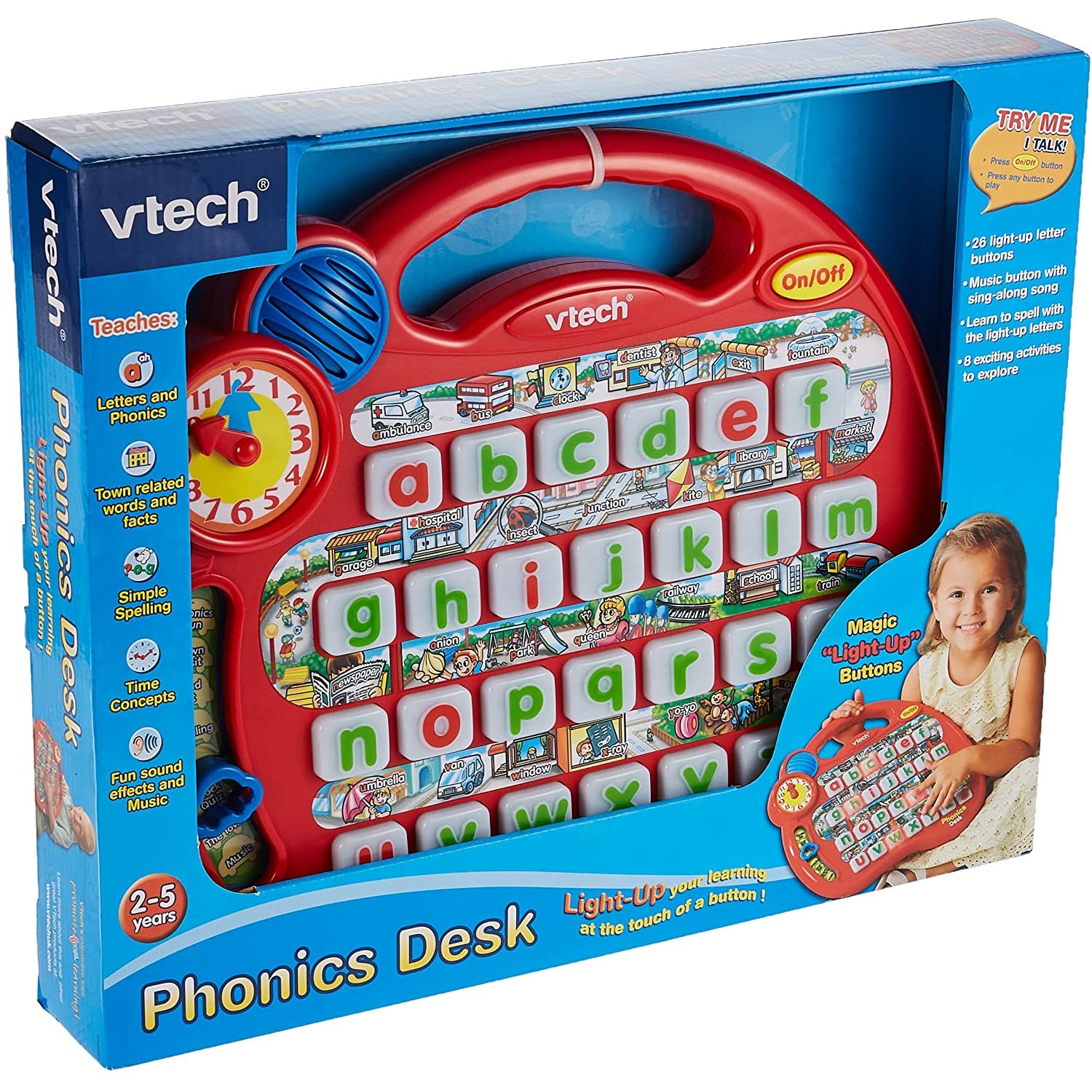 V-Tech Phonics Desk Age 3+ Peekaboo - Main Image