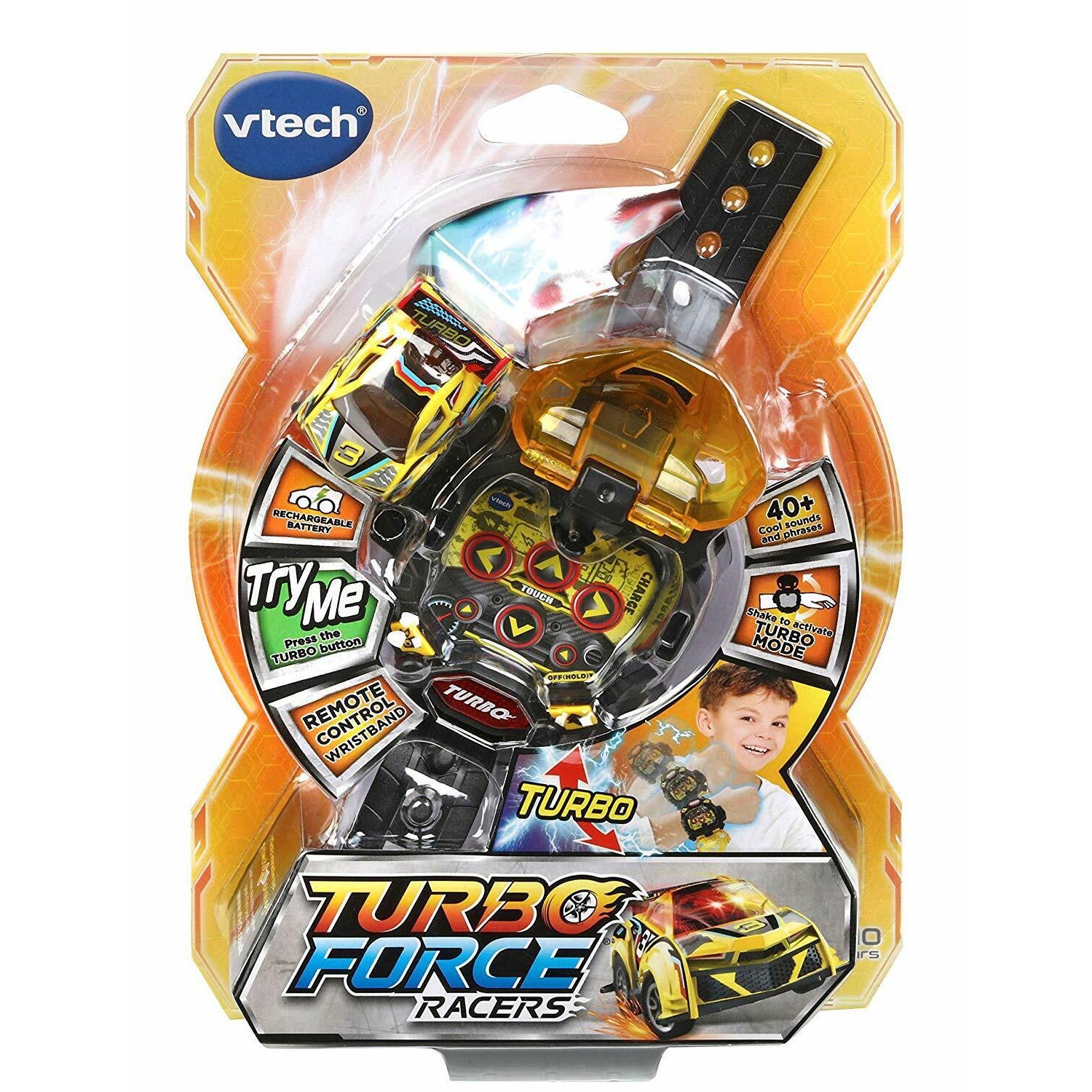 V-tech Turbo Force Racers-Yellow Age- Years to 10 Years Peekaboo