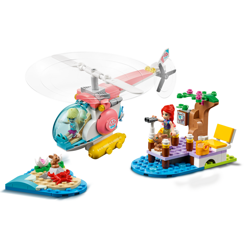 Lego Friends Vet Clinic Rescue Helicopter Building Set 6Y+