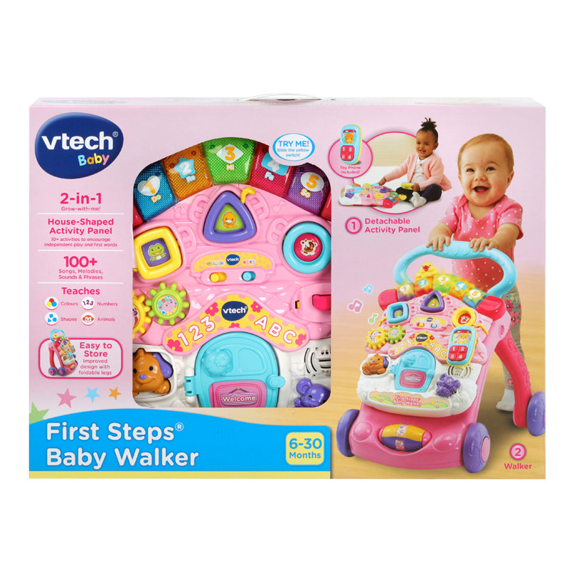 VTech First Steps Baby Walker Pink Age- 18 Months & Above