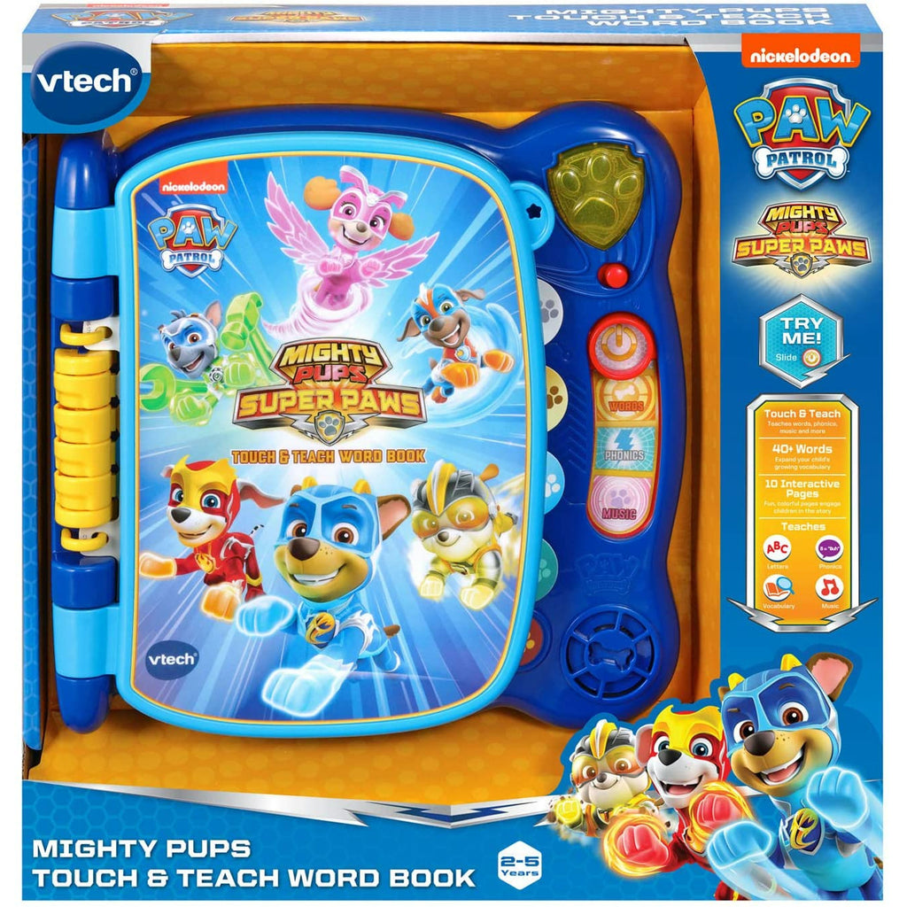 VTech PAW Patrol Mighty Pups Touch & Teach Word Book Multicolor Age-2 Years & Above