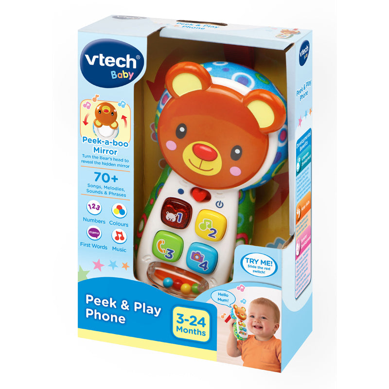 VTech Peek & Play Phone Multicolor Age-3 Months & Above