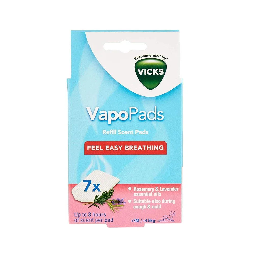 Vicks Rosemary and Lavender Vapopads Refill-3M + - Peekaboo