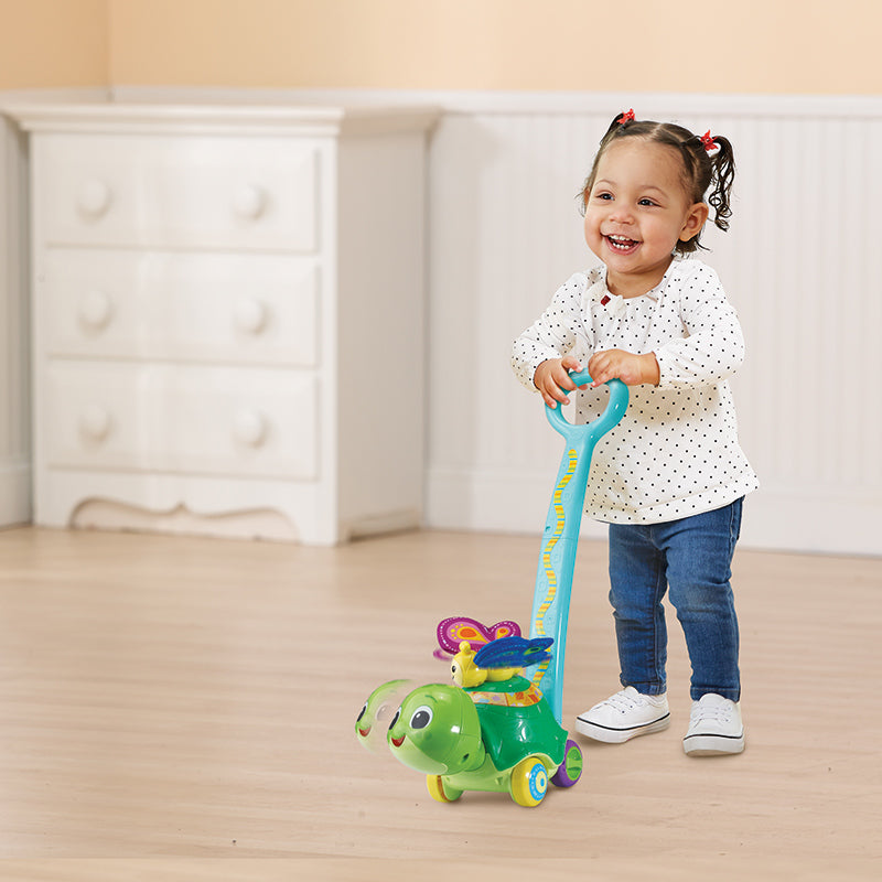 Vtech 2-in-1 Push & Discover Turtle Green Age- 12 Months to 36 Months