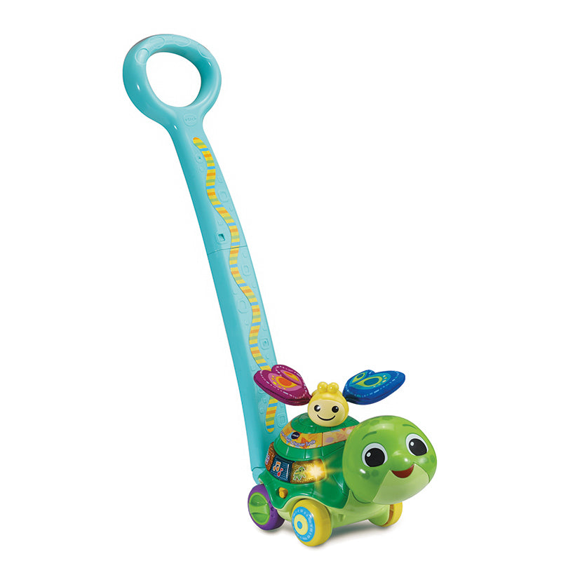Vtech 2-in-1 Push & Discover Turtle Green Age- 12 Months to 36 Months