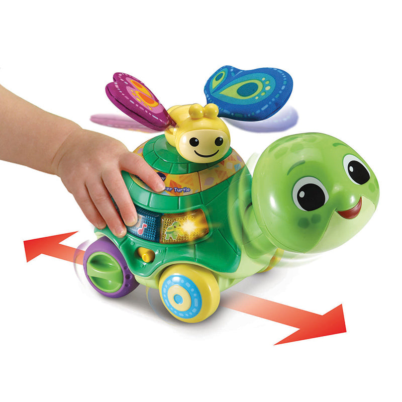 Vtech 2-in-1 Push & Discover Turtle Green Age- 12 Months to 36 Months
