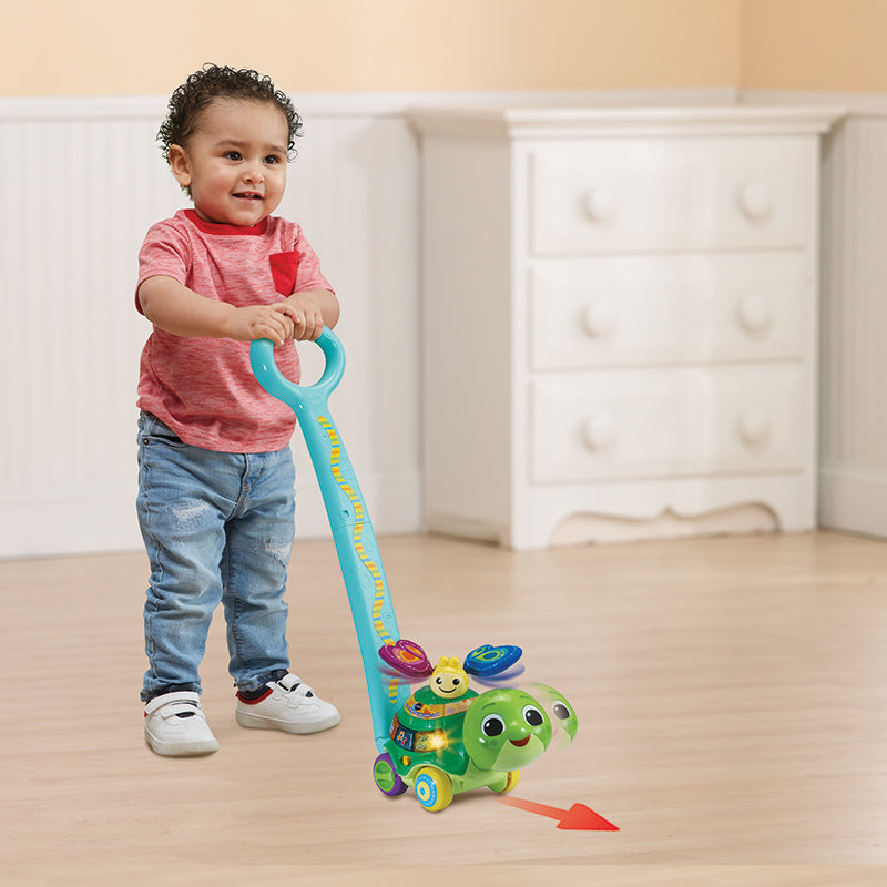 Vtech 2-in-1 Push & Discover Turtle Green Age- 12 Months to 36 Months