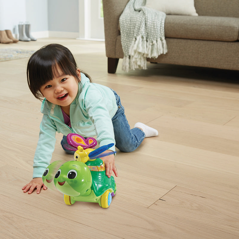 Vtech 2-in-1 Push & Discover Turtle Green Age- 12 Months to 36 Months