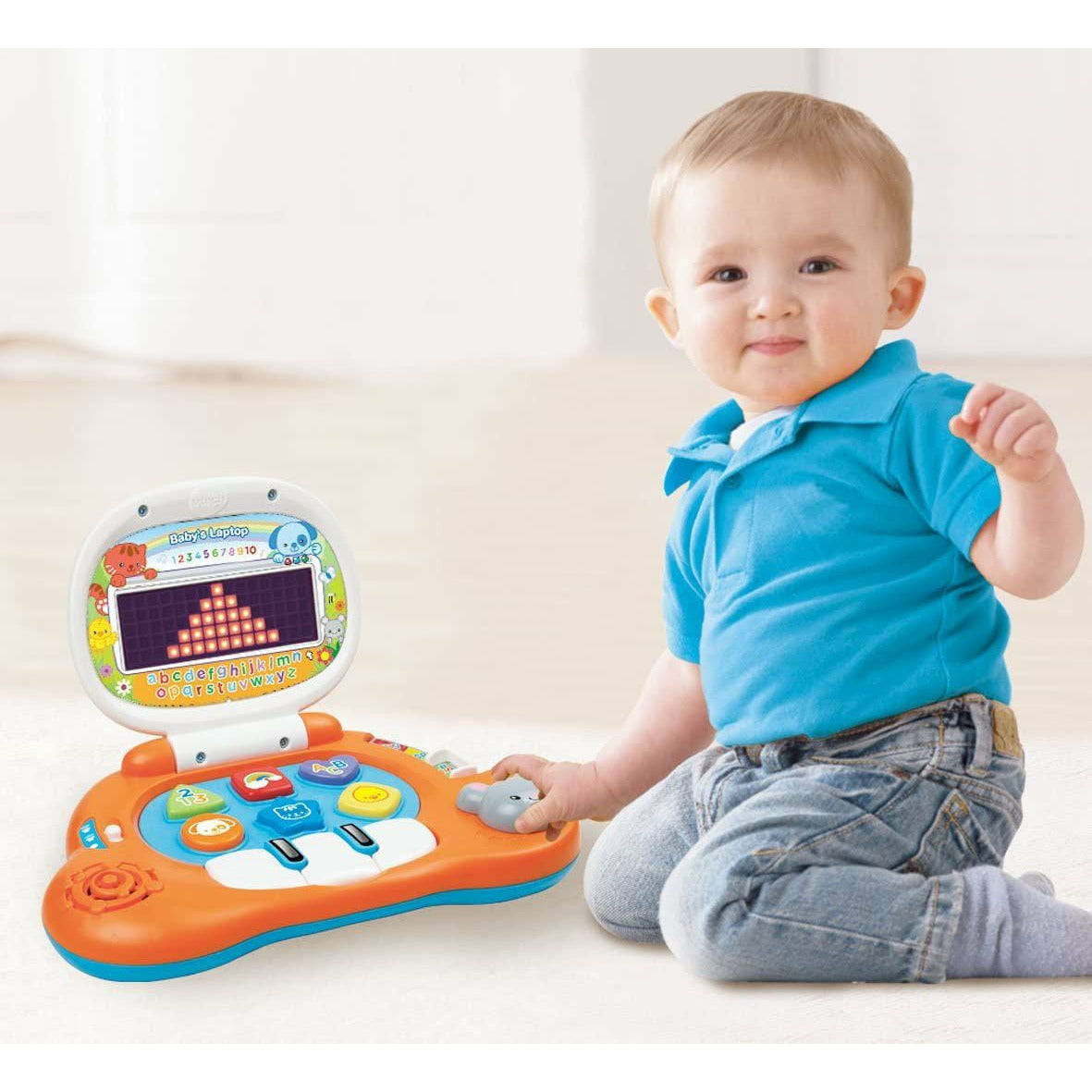 Vtech Baby S Laptop Multicolor Age 12 Months to 36 Months Peekaboo