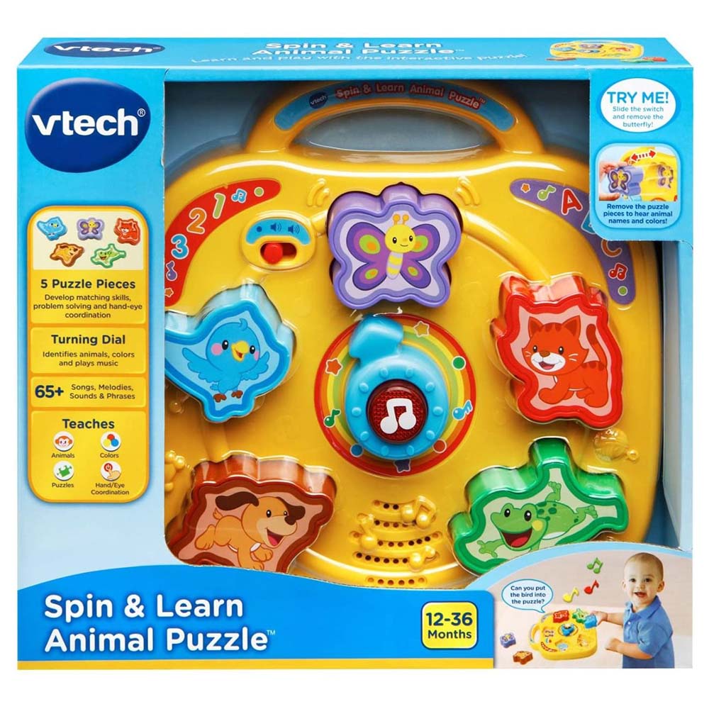 Vtech Babys 1St Animal Puzzle Multicolor Age-12 Months to 36 Months