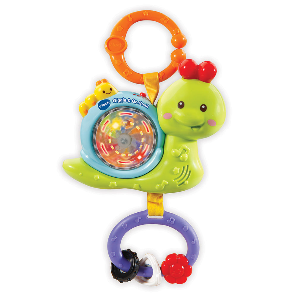 Vtech Giggle & Go Snail/Light & Spin Tug-A-Bug Multicolor Age-Newborn & Above