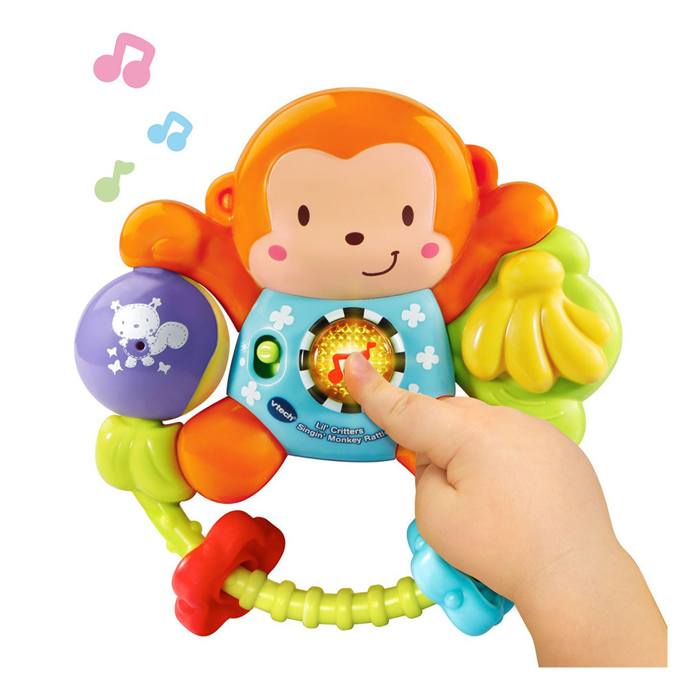 Vtech Little Friendlies Swing & Shake Monkey Rattle Multicolor Age-3 Months & Above