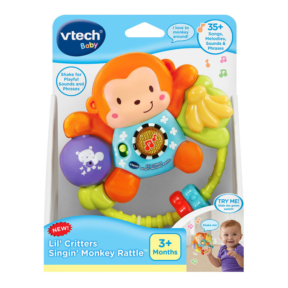 Vtech Little Friendlies Swing & Shake Monkey Rattle Multicolor Age-3 Months & Above