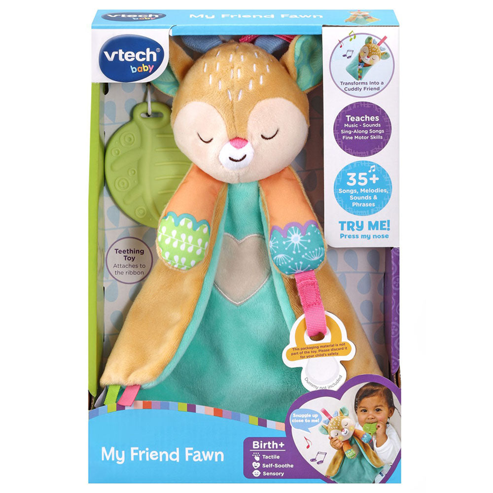 Vtech My Friend Fawn Cuddle Up Blanket Multicolor Age-3 Months & Above