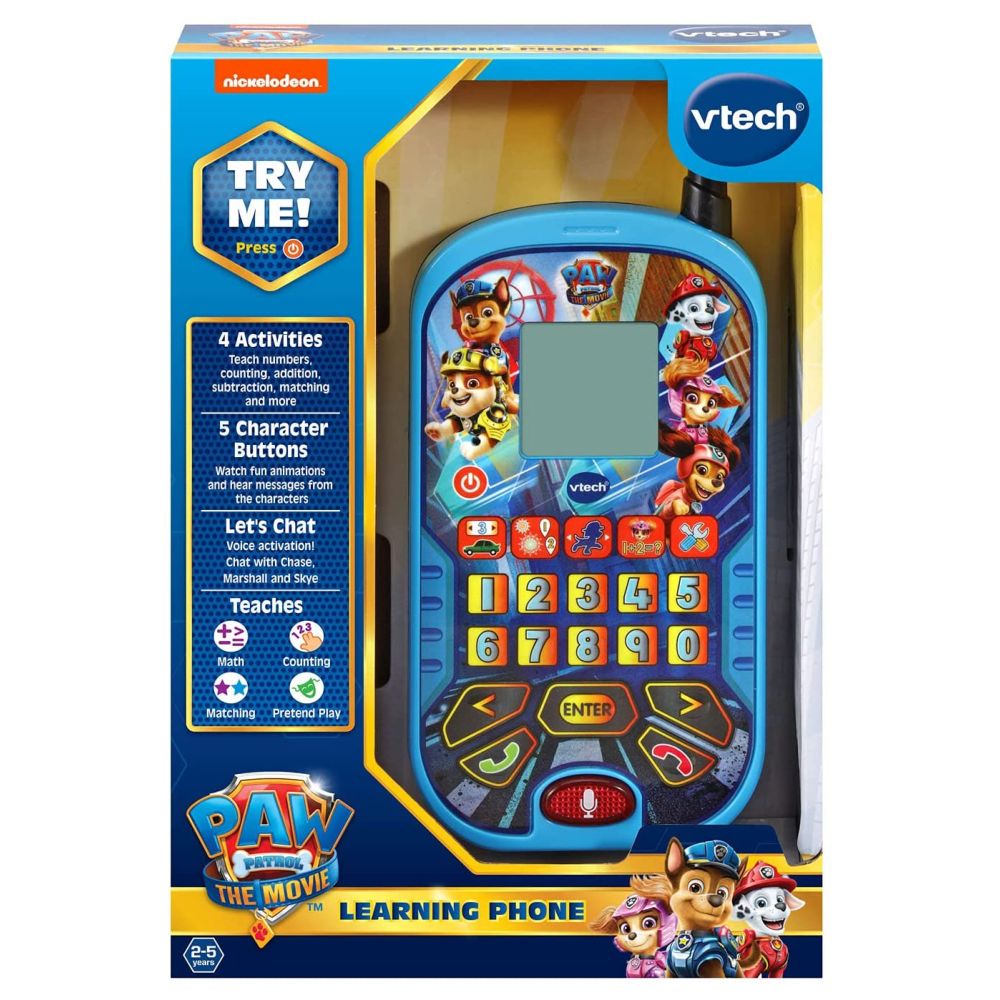 Vtech Paw Patrol Learning Phone Multicolor Age-2 Years to 5 Years