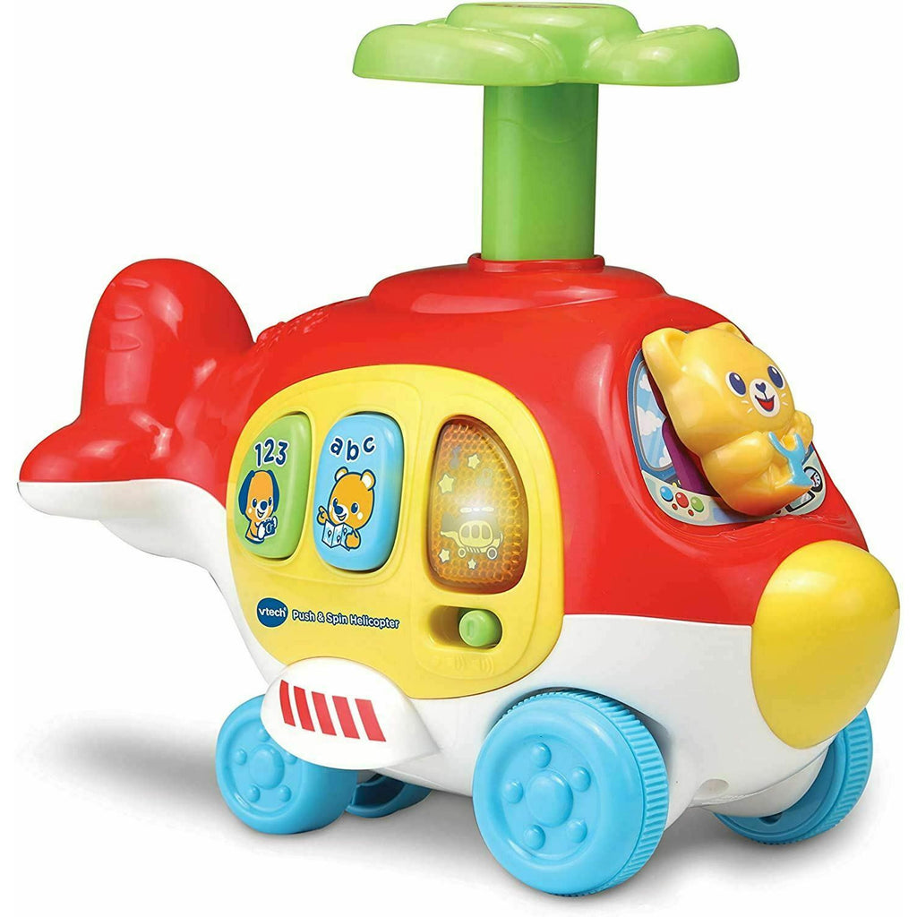 Vtech Push And Spin Helicopter Multicolor Age-3 Years & Above