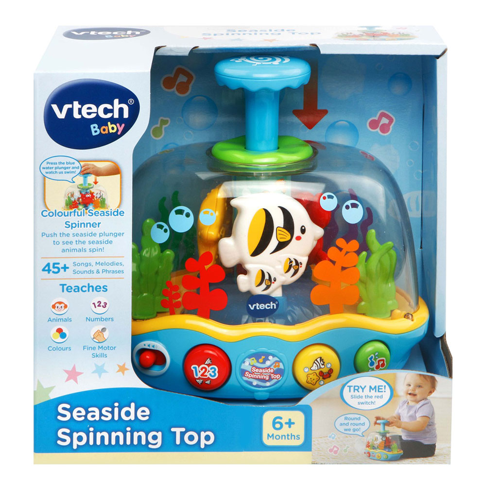 Vtech Seaside Spinning Top Blue Age-6 Months & Above